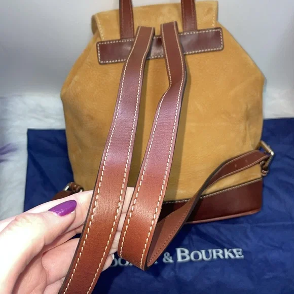Dooney & Bourke Medium Nubuck Drawstring Backpack - Picture 4 of 16